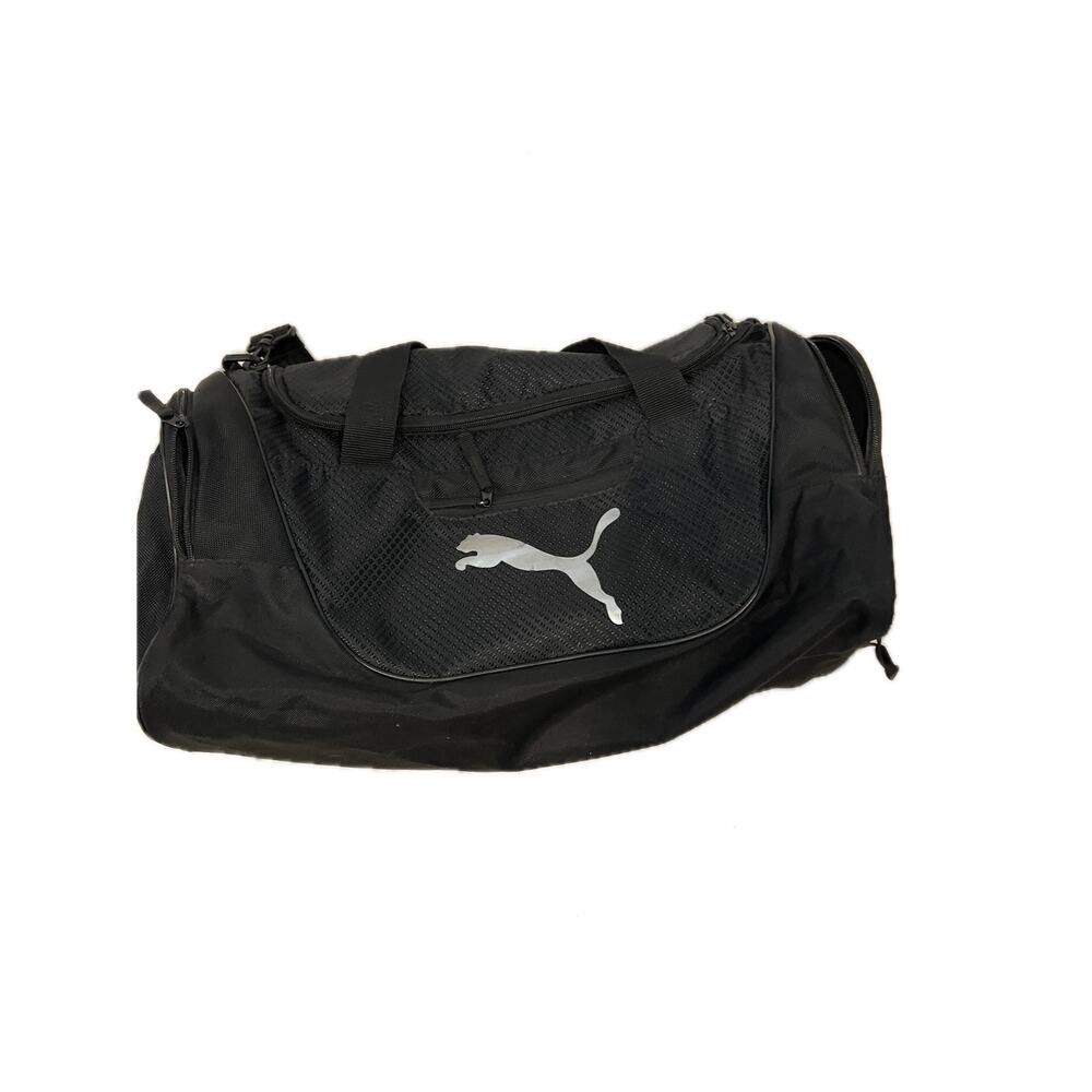 Puma Training Black White Duffel Bag 20"x10"x10"